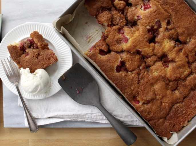 Rhubarb Lunar Cake, Apple Lunar Cake