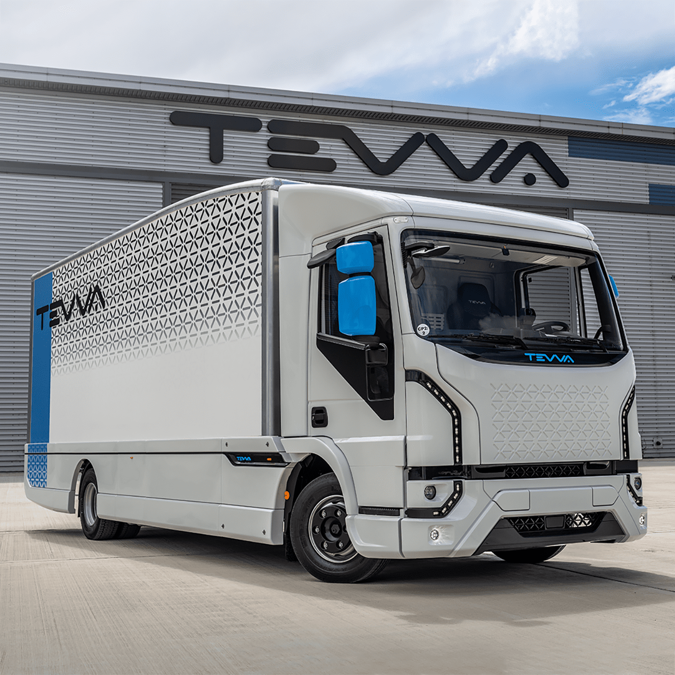 Tevva’s new 7.5T electric truck. Image used courtesy of Tevva