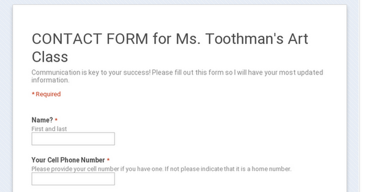 CONTACT FORM. 