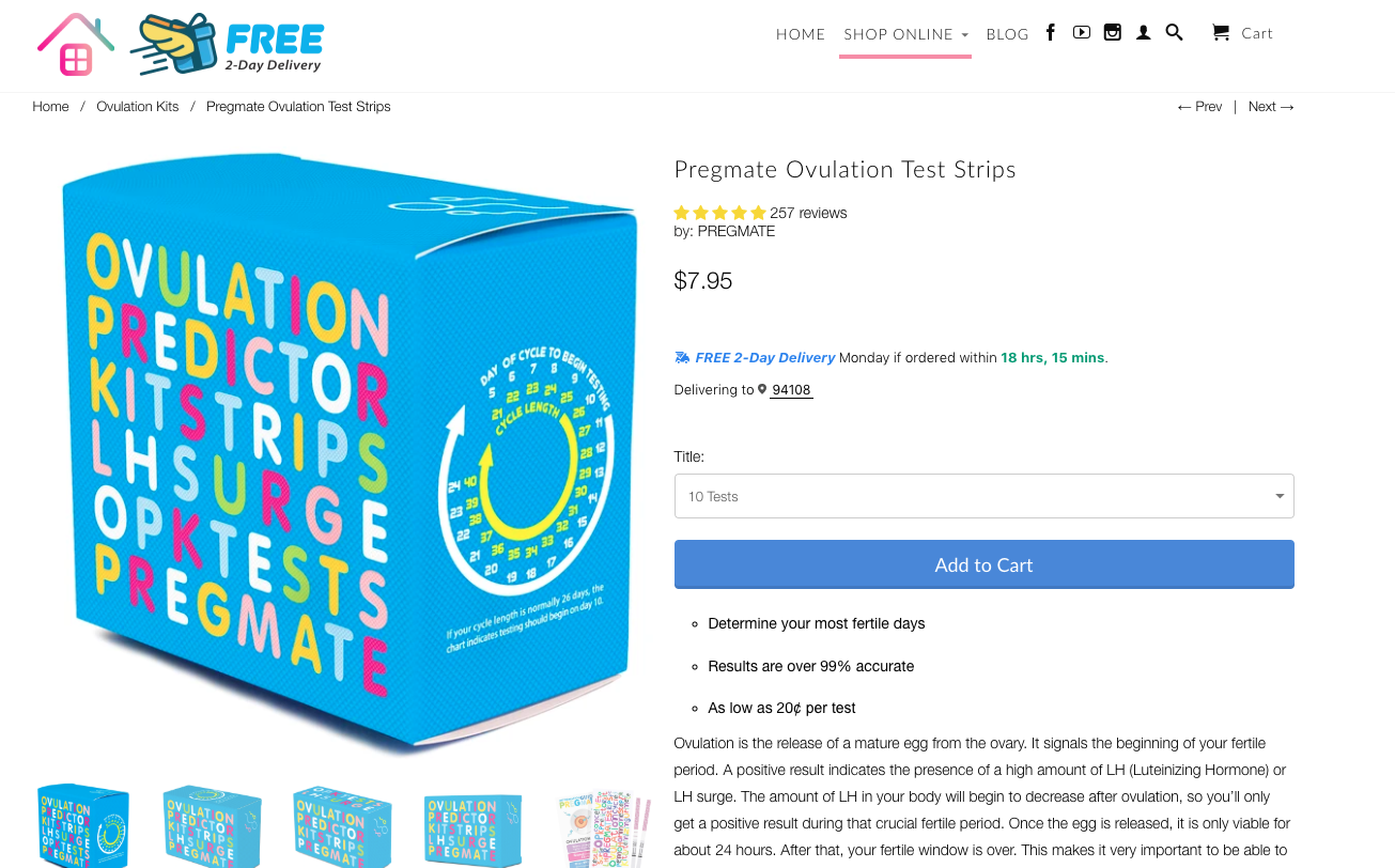 Pregmate Ovulation Test Strips