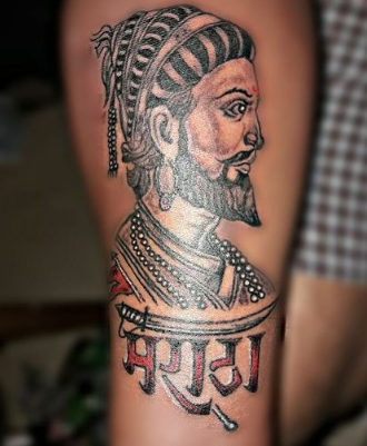 Shivaji Maharaj Men Badass Hand Tattoo