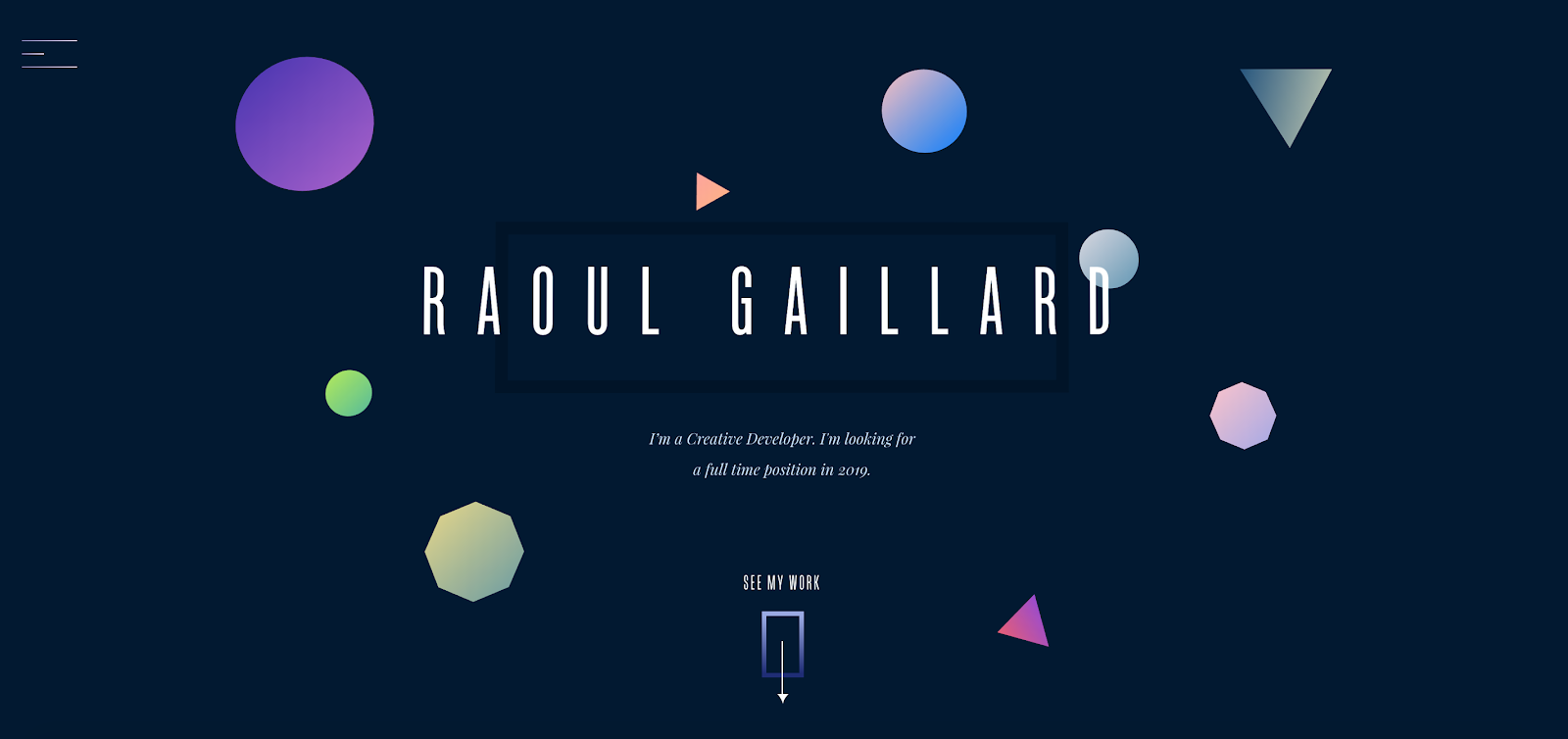 Web Developer Portfolio of Raoul Gillard