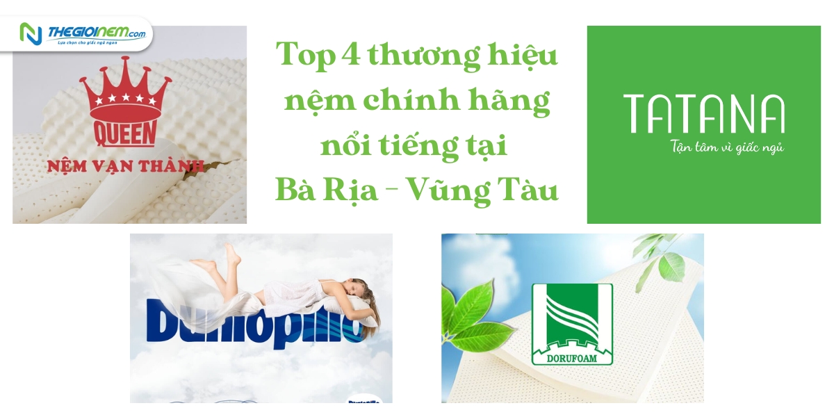 Đại lý bán nệm Bà Rịa - Vũng Tàu chính hãng, uy tín và giá tốt