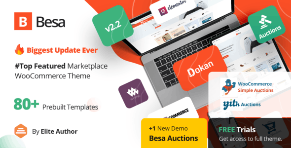 Besa - Elementor Marketplace WooCommerce Theme- Best Selling WooCommerce Themes