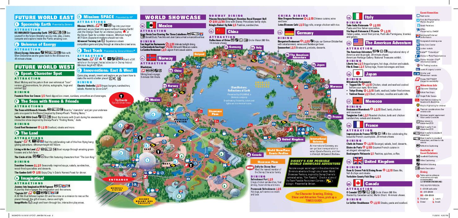 Epcot map