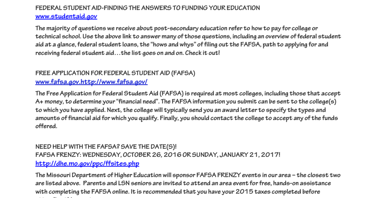 FA and College reminders for Seniors 2016-17.pdf