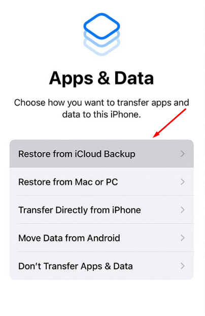 iCloud backups to iPhone 13 and iPhone 13 Pro