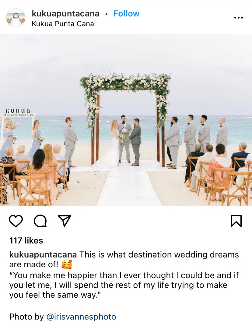 beach wedding hashtags - wedding on the beach