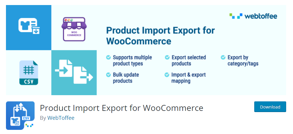 Product Import Export WooCommerce plugin