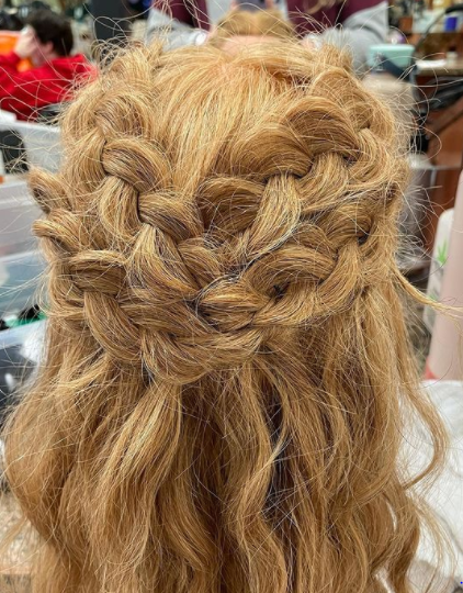 simple braided hair