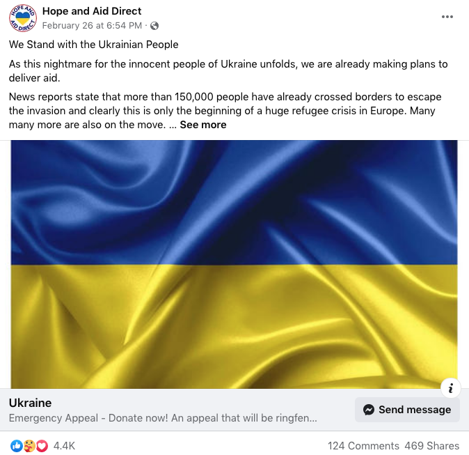 social media post about ukrainian people