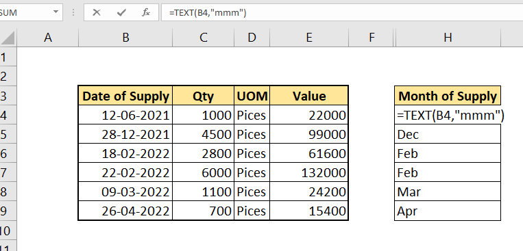 excel text function date