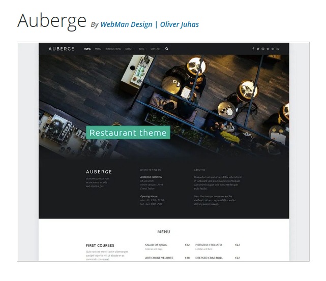 Auberg WordPress Theme 