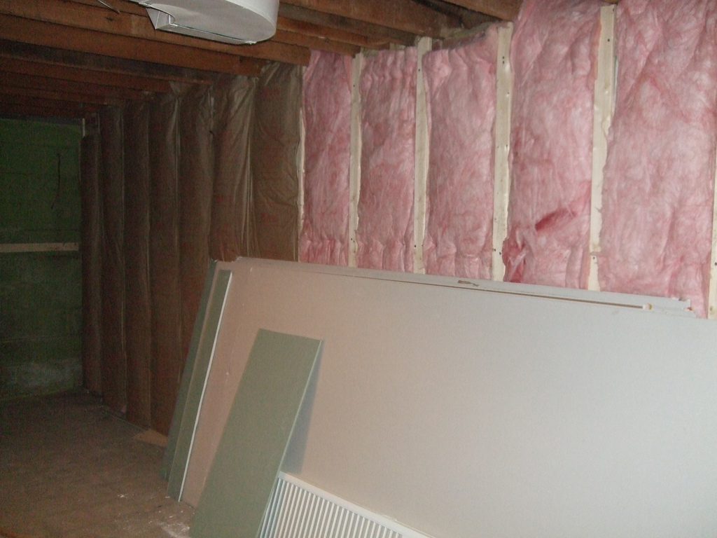 Insulation in basement, drywall next | 1024greenstreet | Flickr