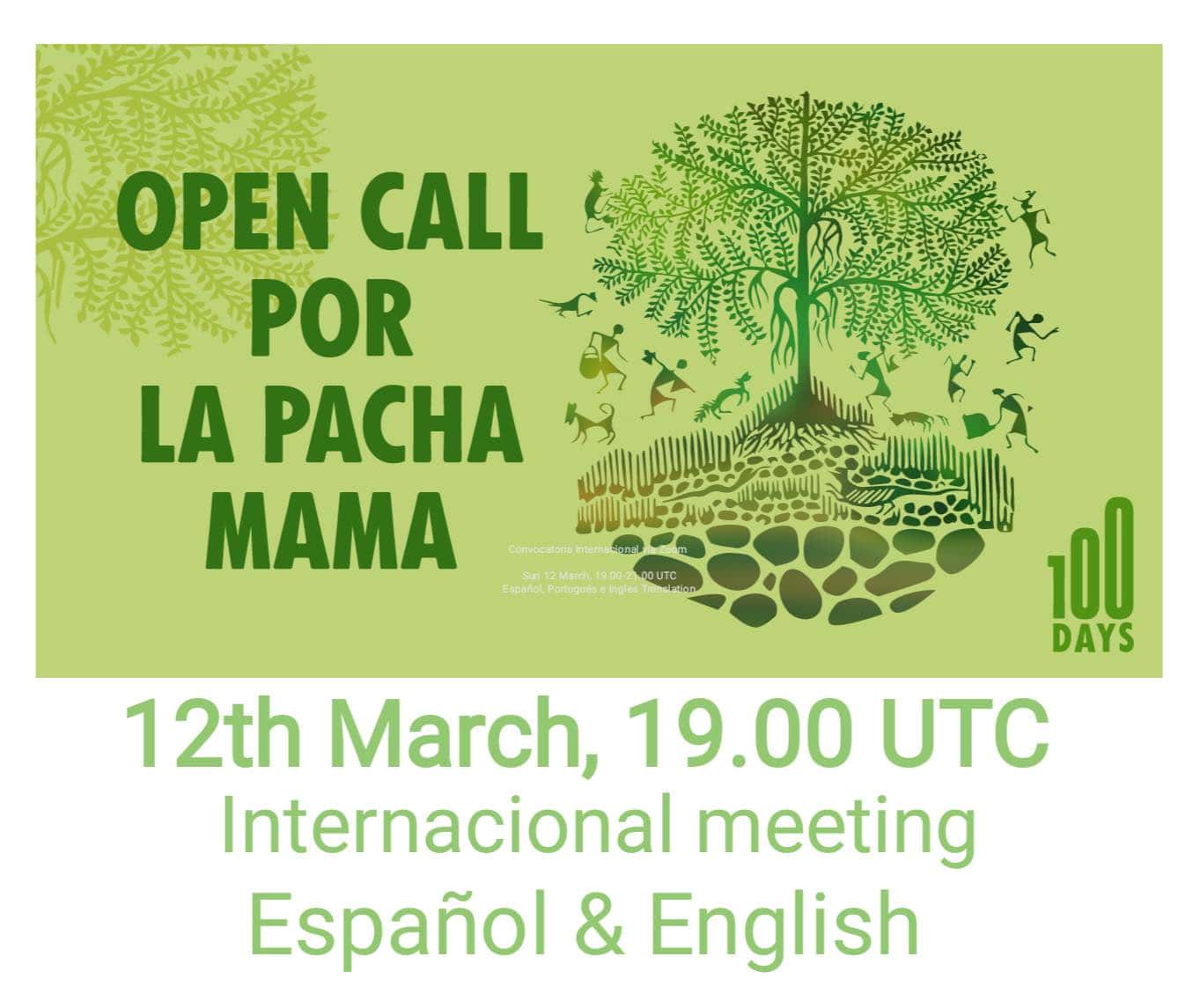 Open Call por la Pacha Mama announcement