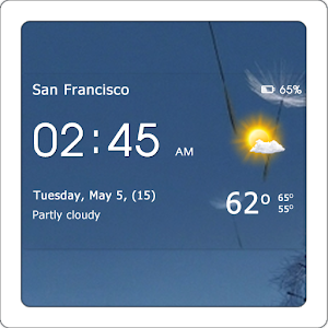 Transparent clock & weather apk Download