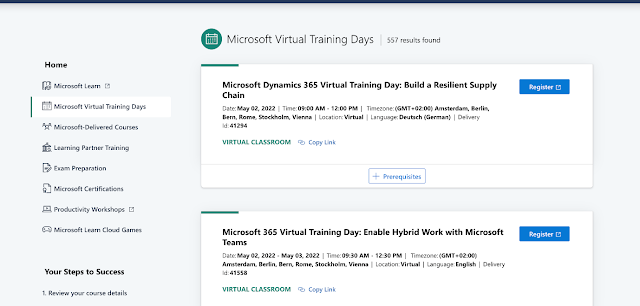 Microsoft Enterprise Skills Initiative courses