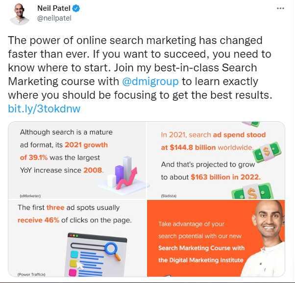 Neit Patel gives great digital marketiing advices.