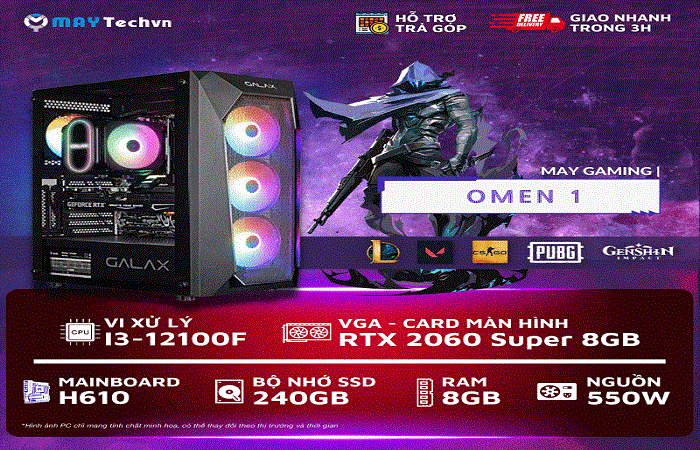 Hình ảnh minh họa cho PC GAMING OMEN 1 - Maytechvn - 187 đường số 1, phường Bình Hưng Hoà B, quận Bình Tân, TP.HCM