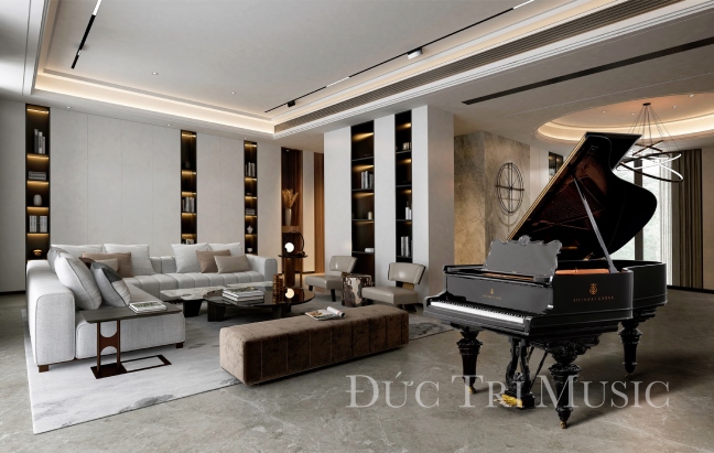 Ngôi nhà sang trọng và hiện đại bởi chiếc đàn piano đặc biệt