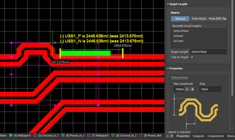 Layer Stack Manage for multilayer PCBs in Altium Designer