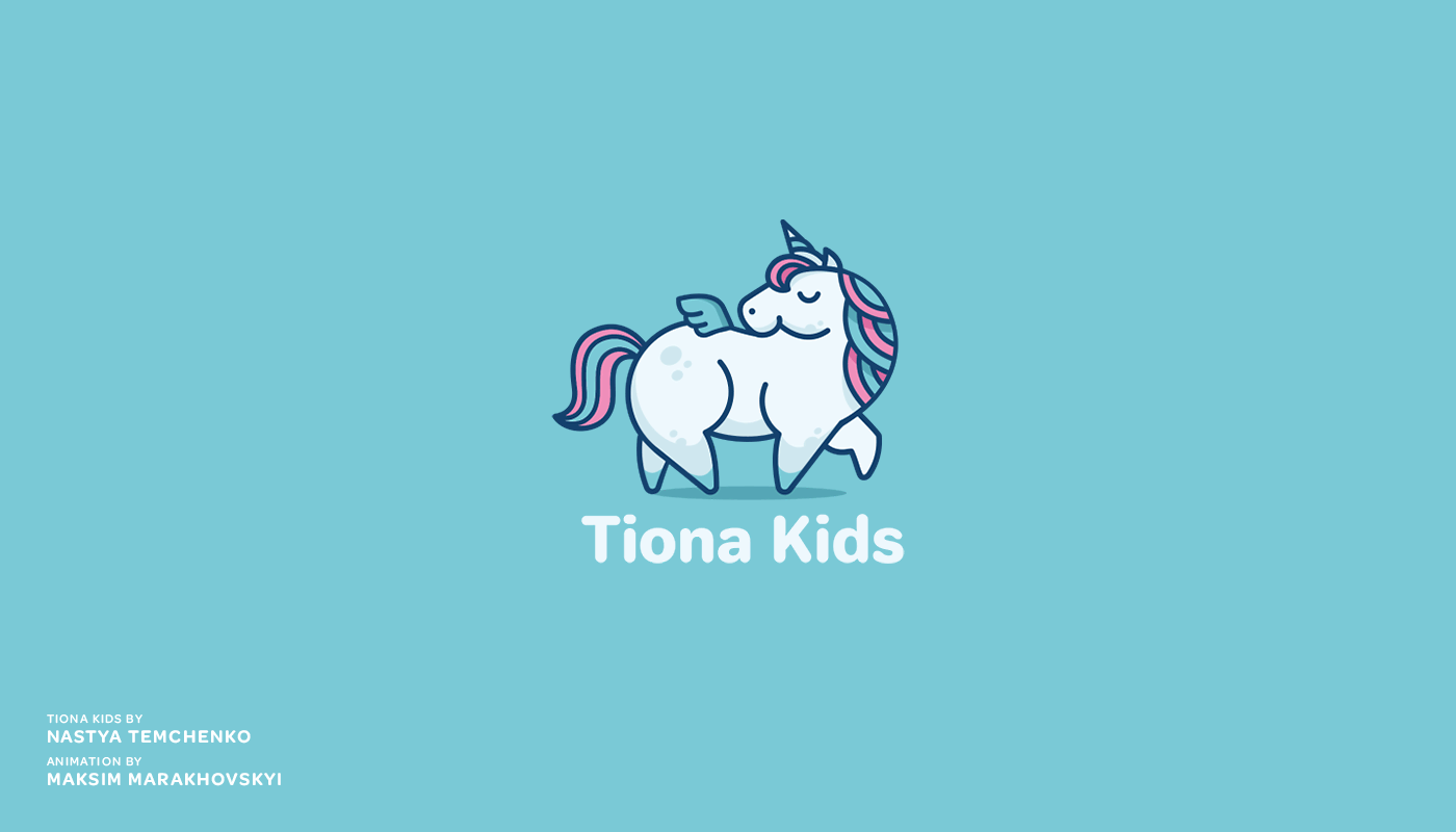 unicorn animated logo