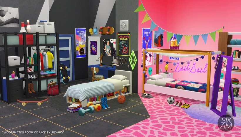 Modern Teen Room (CC Pack for The Sims 4) | Patreon