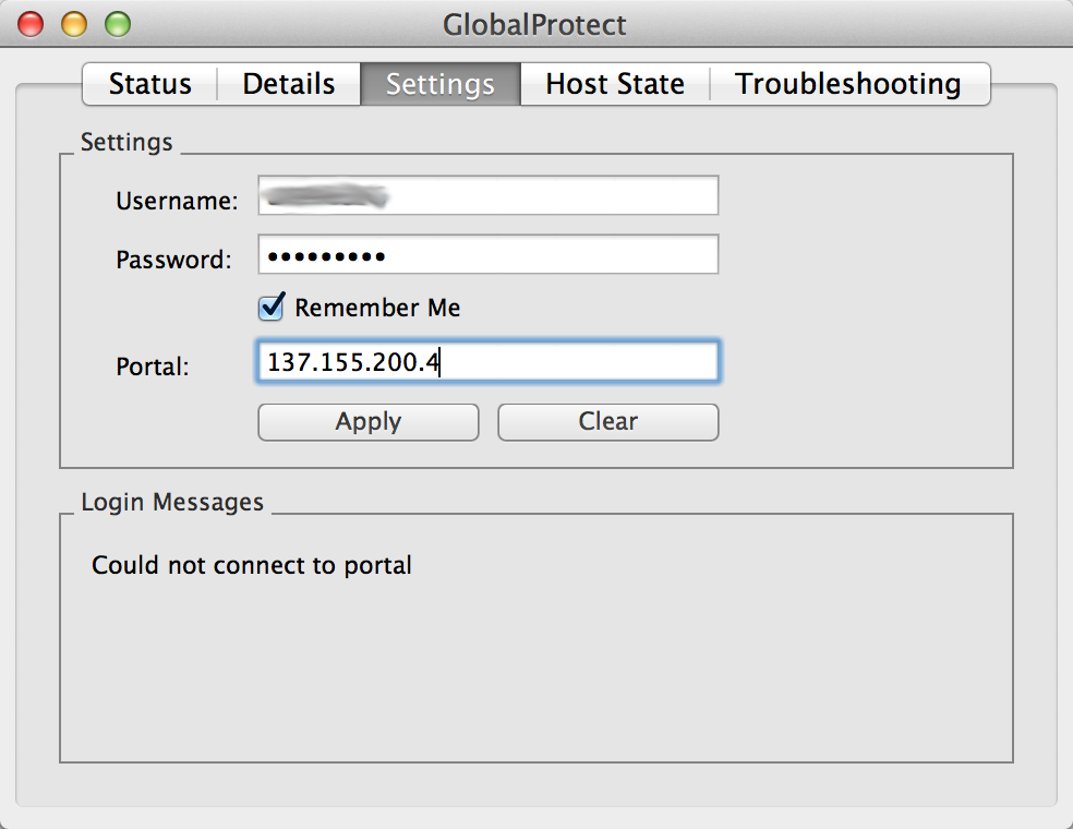 GlobalProtect Mac Security Settings