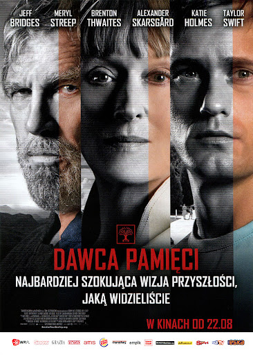 Przód ulotki filmu 'Dawca pamięci'