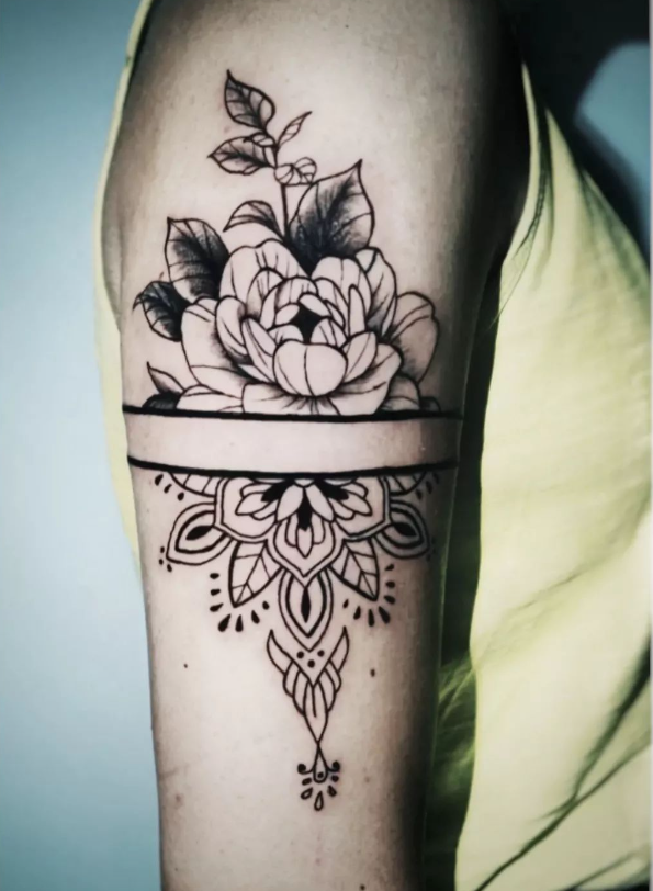  Flower & Mandala Tattoo 