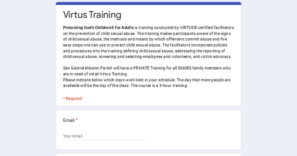 Virtus Training