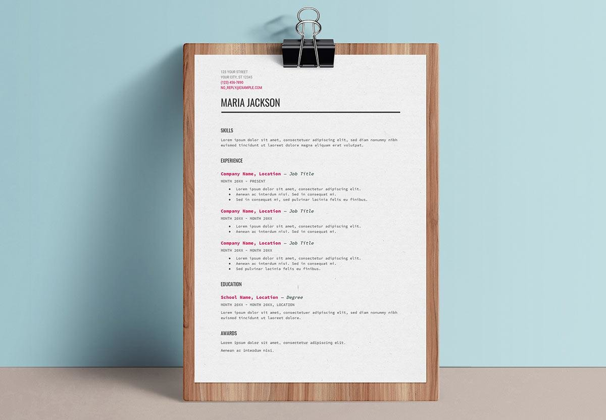 Make Your Cv With A Resume Template On Google Docs