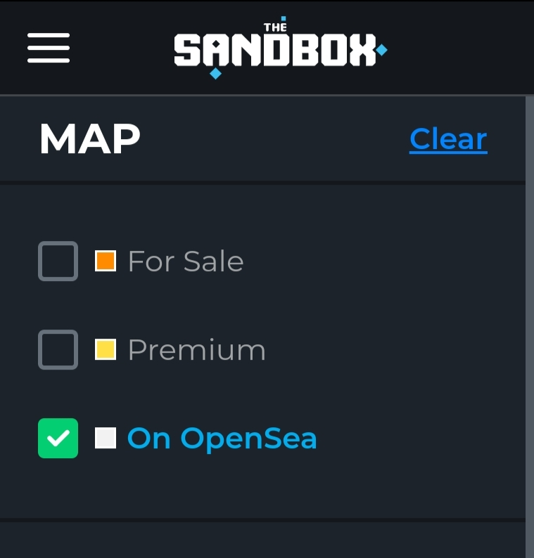 Opensea'daki Sandbox Land