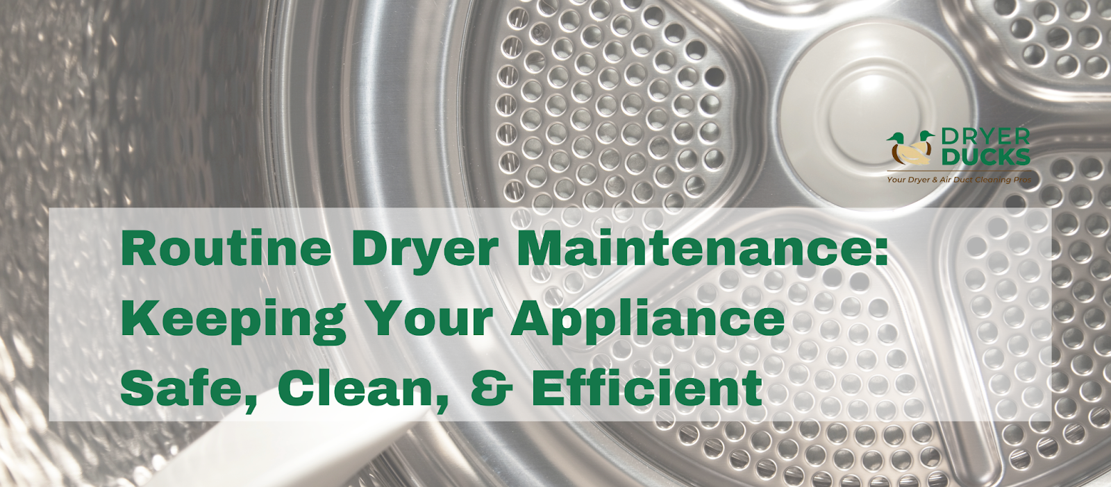 How to Clean Your Dryer, Dryer Maintenance