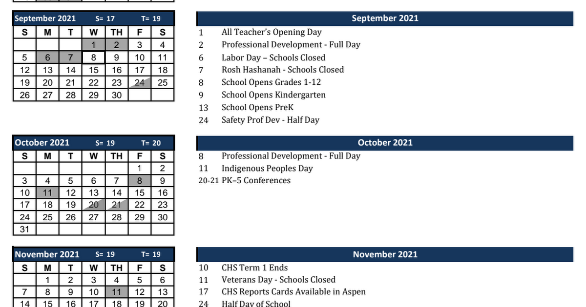 2021-2022 Cohasset Public Schools Calendar - Approved by SC 4.28.2021.pdf