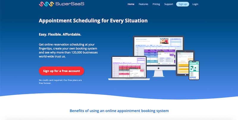 SuperSaaS: scheduling services