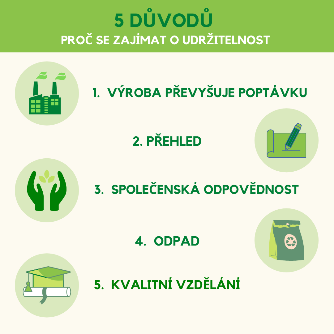 5 důvodů proč se zajímat o udržitelnost