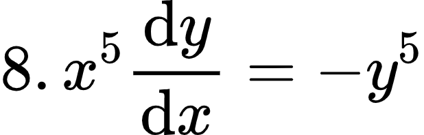 {"id":"7-0-0","code":"\\begin{align*}\n{8.\\,x^{5}\\diff{y}{x}}&={-y^{5}}\t\n\\end{align*}","type":"align*","font":{"color":"#000000","size":10,"family":"Arial"},"ts":1603629940313,"cs":"nGcsHebBpX4s//kQ2GuibA==","size":{"width":102,"height":32}}