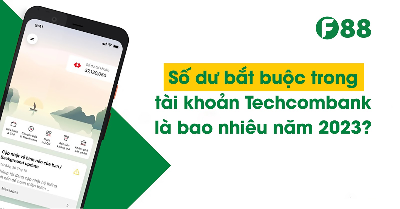 Số dư bắt buộc trong tài khoản Techcombank là bao nhiêu?