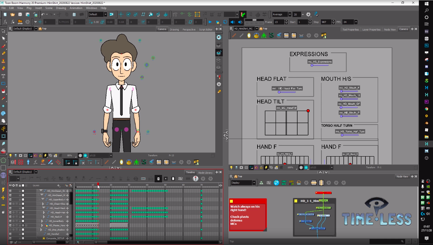 Toon Boom Harmony dashboard