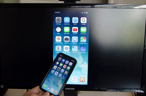 iphone on tv