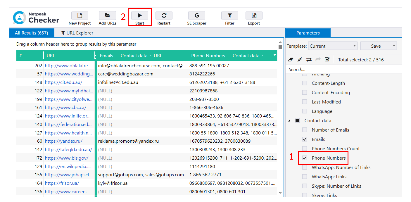 Netpeak Software, лайфхак, Netpeak Checker, Старт за начало на анализа