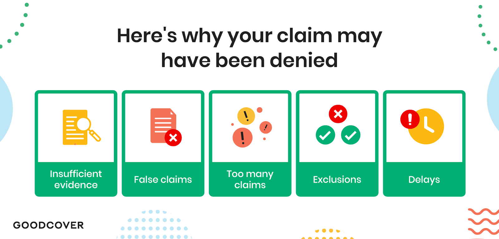 Goodcover’s Guide To Claim Delays, Denials, and How To Avoid Both