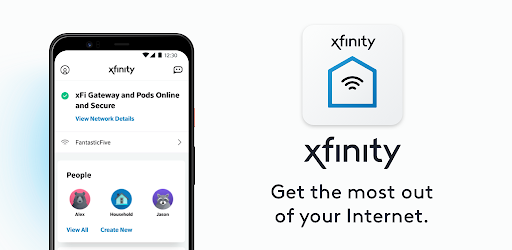 Xfinity app on an iphone