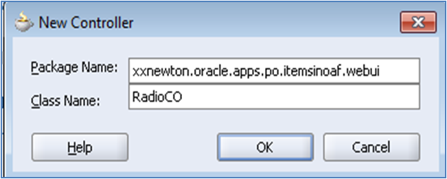 New Controller Package Name in OAF