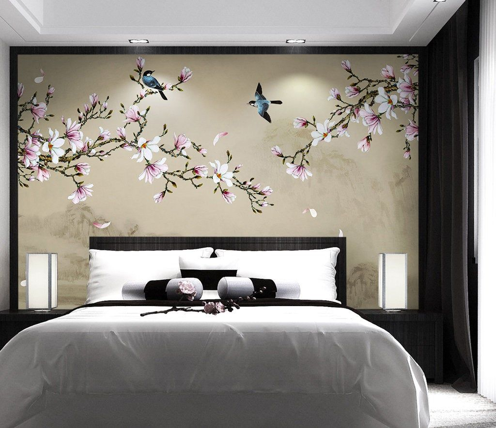 wallpaper dinding bunga