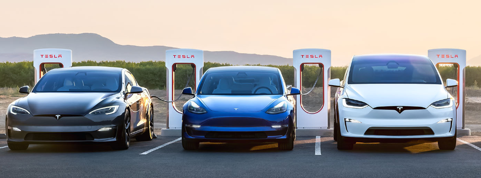 EV fast charging. Image used courtesy of Tesla
