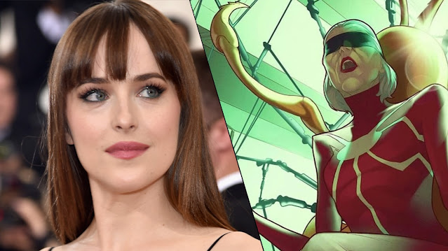 Dakota-Johnson-Madame-Teia Calendário de Filmes e Séries Marvel em 2023, 2024 e 2025 - Atualizado