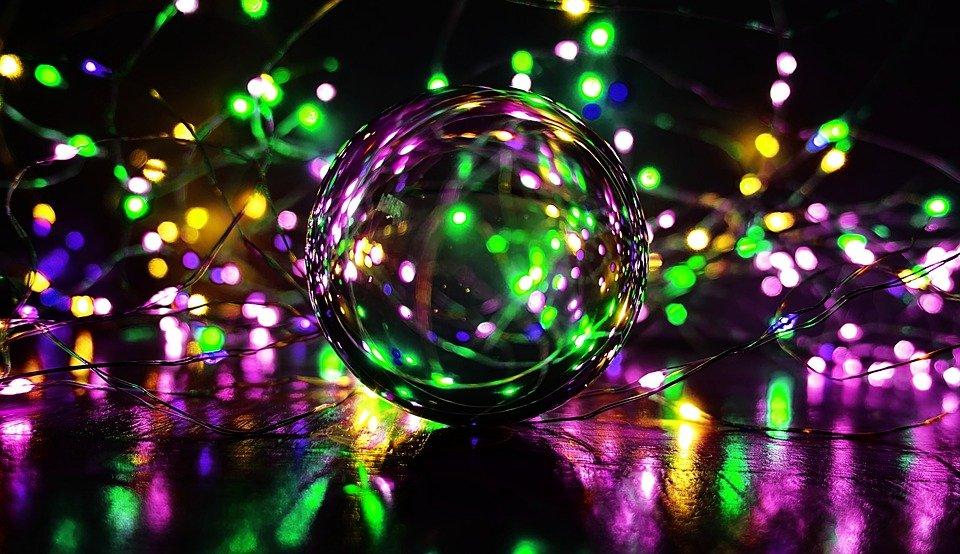 Crystal Ball-Photography, Ball, Lights, Colorful, Magic