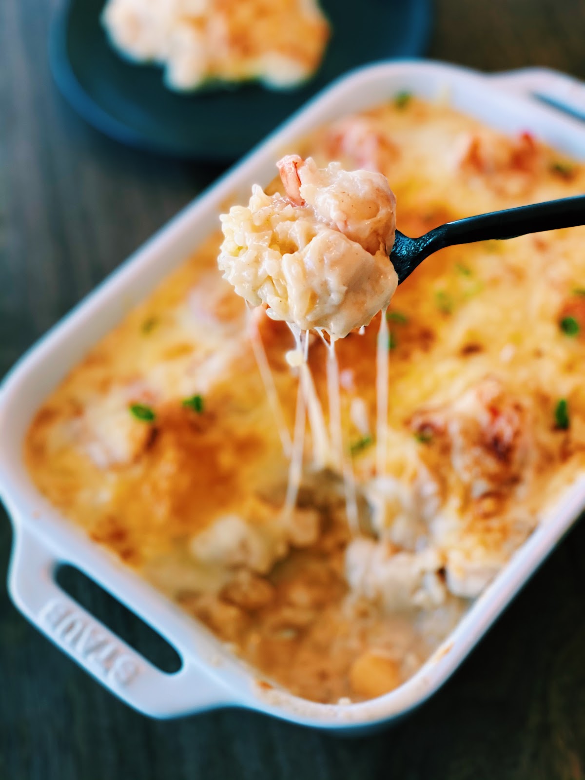Creamy Seafood Baked Rice - Tiffy Cooks